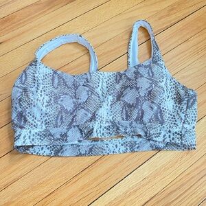 Snakeskin bikini top